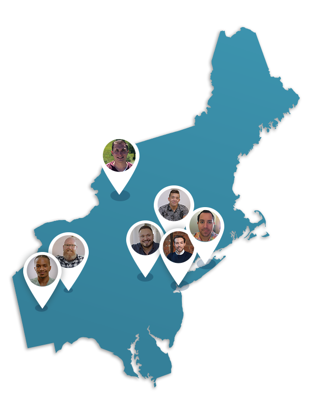 Map of the Northeast showcasing real stories from the area